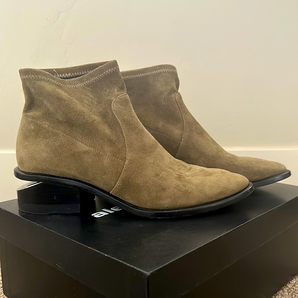 Alexander Wang Kori Stretch Suede Bootie